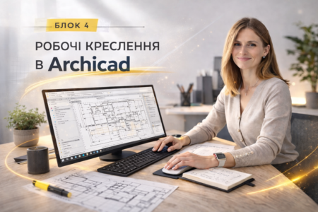БЛОК 4. Робочі креслення в Archicad